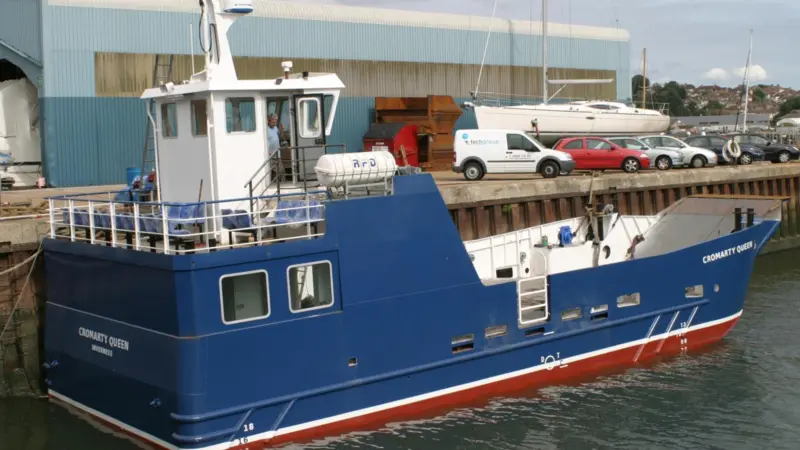 ‘Cromarty Queen’ will begin operation this month carrying four cars and up to 47 passengers across the entrance to the Cromarty Firth.
