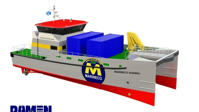 Marineco UK has named the first HSSV Marineco Shamal and it will operate under the British flag.