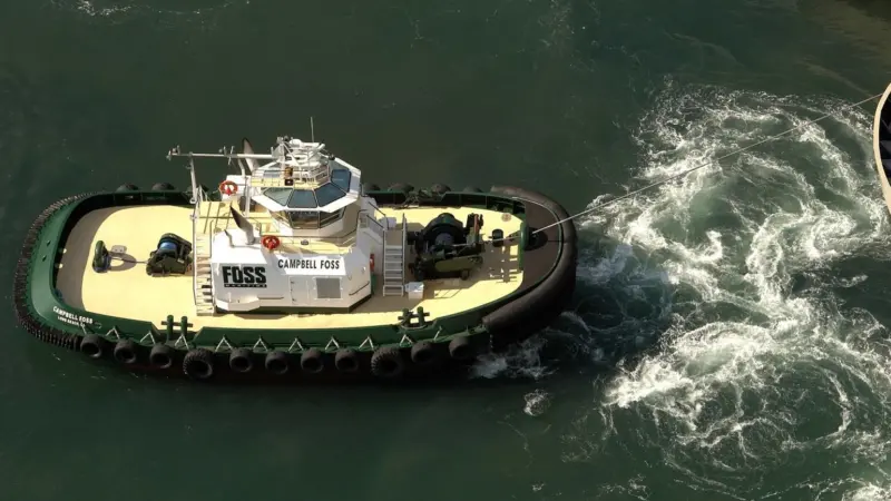 'Campbell Foss' will be the world’s second true hybrid shiphandling tug.