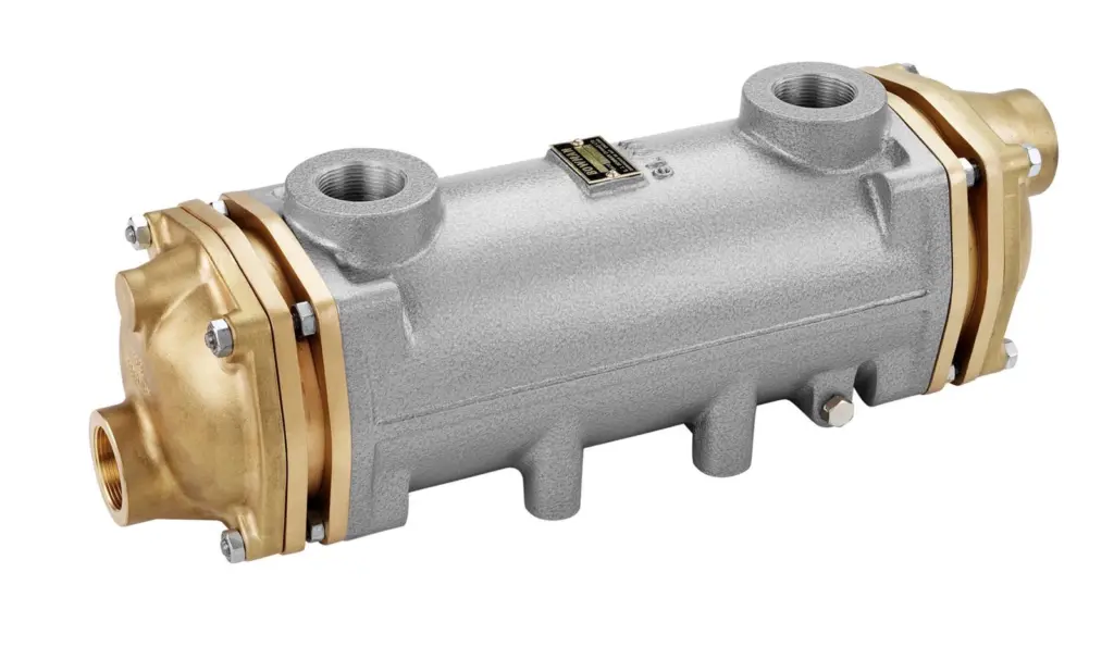 The new Double Seal Retaining Flange reduces workboat downtime by speeding heat exchanger maintenance.