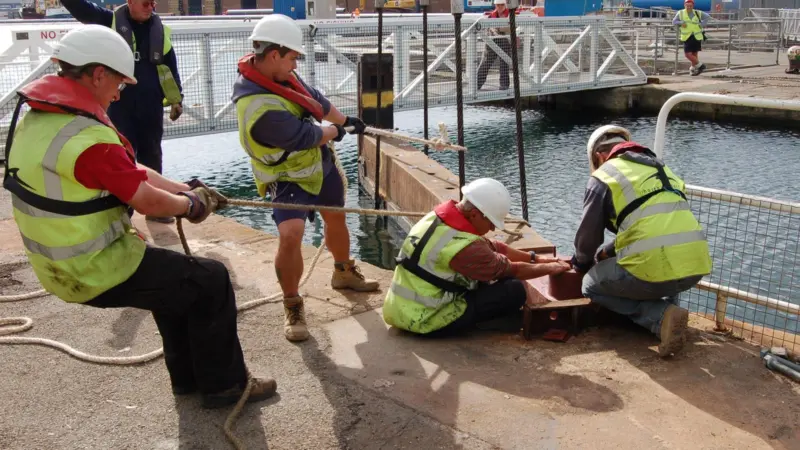 The complete refurbishment of the dock gates was undertaken by Shoreham Port’s in-house engineering team.