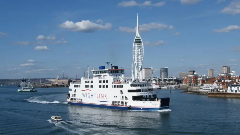 The exercise involved the ferry ‘St Helen’ suffering a simulated engine room fire as it crossed from the Isle of Wight to Portsmouth. Photo by David Russell