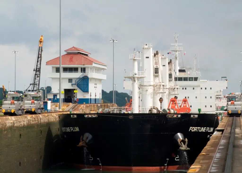 The bulker Fortune Plum was the millionth vessel to transit the Panama Canal since it opened in 1914.