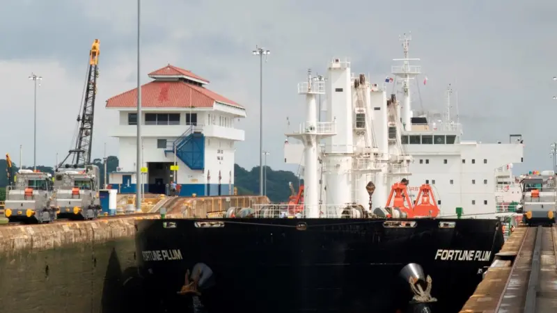 The bulker Fortune Plum was the millionth vessel to transit the Panama Canal since it opened in 1914.