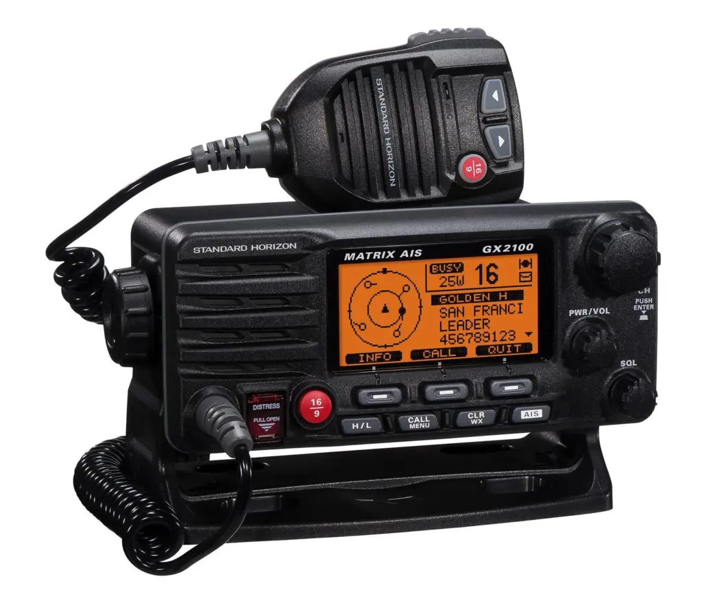 The transceivers are able to display AIS targets in a radar style format, on the large 1.8” LCD display of the radio.