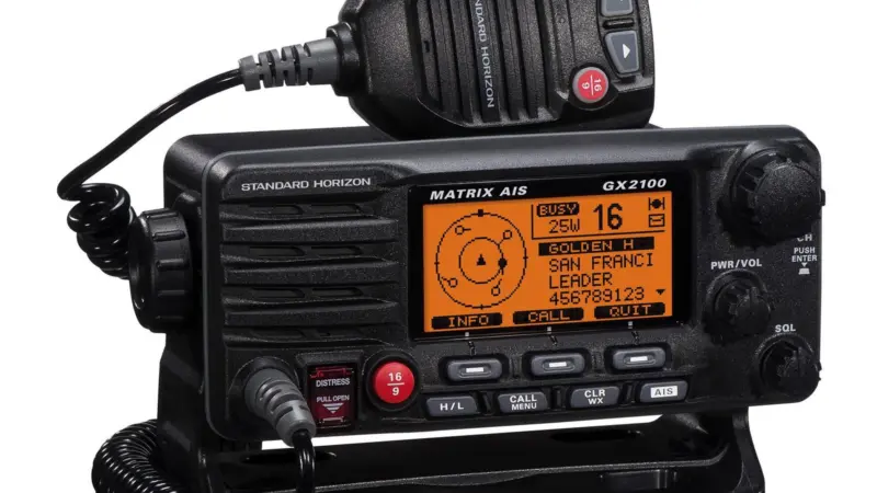 The transceivers are able to display AIS targets in a radar style format, on the large 1.8” LCD display of the radio.