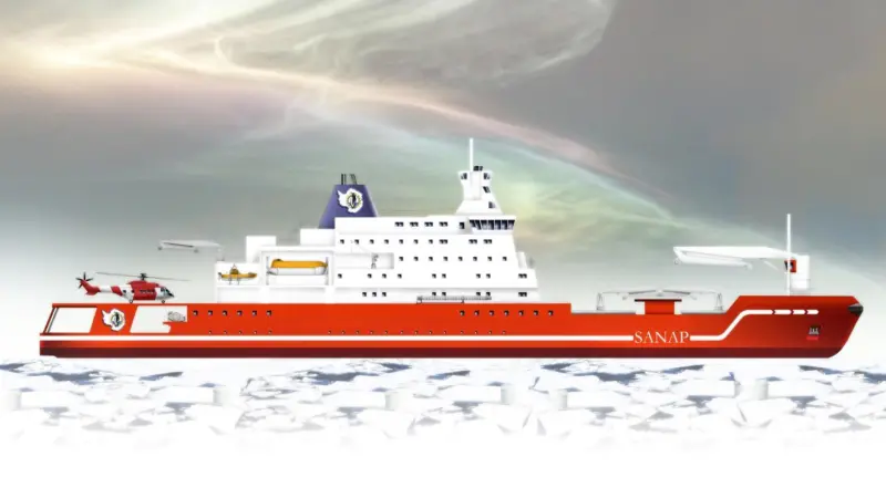 The new vessel is intended to conduct research activities and expeditions to the polar region, but is also designed to serve as an icebreaker, a passenger ship or a supply ship for the South African research centres in the Antarctic.