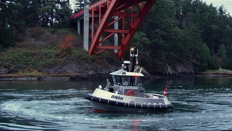 The little BRAtt arrives in US waters on a 110 mile maiden voyage.