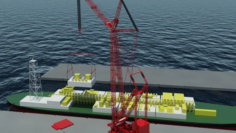 Mammoet intends to develop a third multi-purpose terminal on the site, which will include the company’s own 300m quay at the new Autriche Terminal.