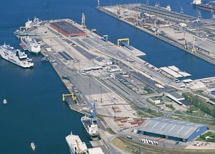 The Rostock ferry terminal is growing to meet the looming challenge of the Fehmarnbelt fixed link. Photo: Rostock Port/nordlicht