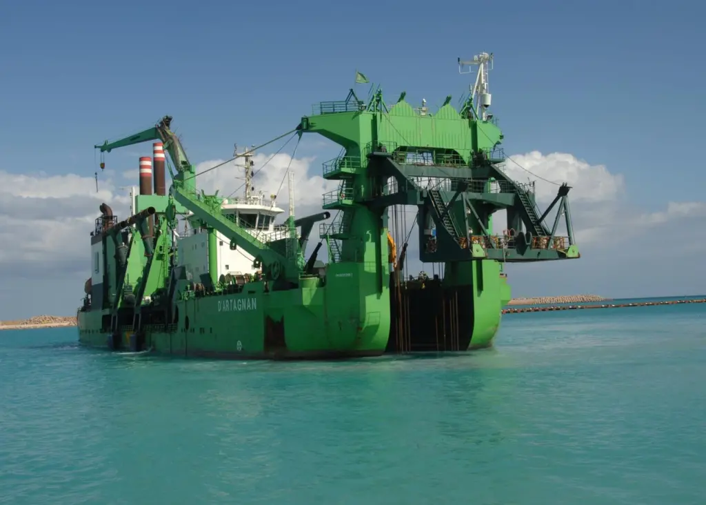 The new seagoing rock cutter dredger Ambiorix  will follow D’ Artagnan, seen here, as the new flag ship of DEME's cutter fleet.