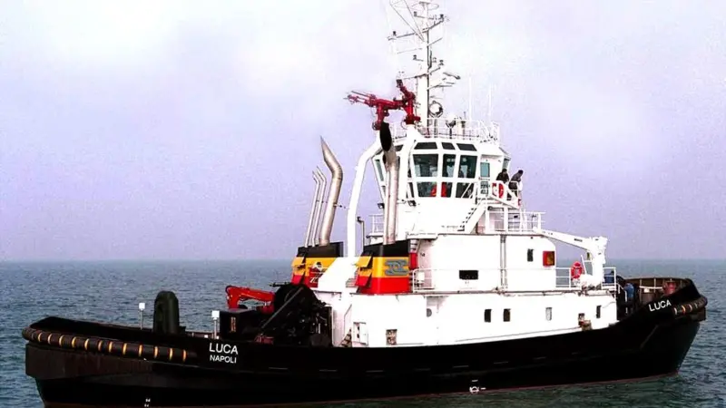 The Voith tractor Luca Primo, shown brand new, will be chartered to Norway at the end of the month.