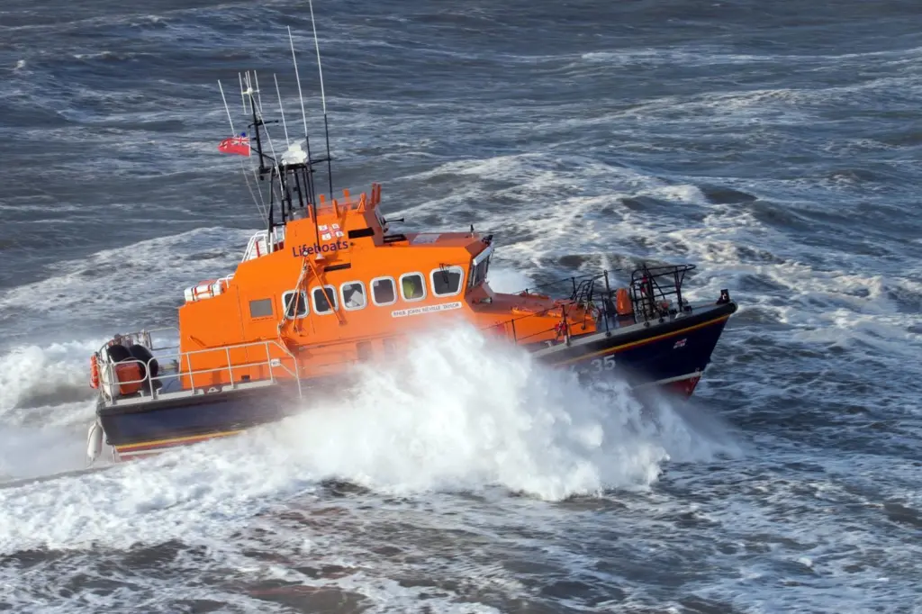 The 14m Trent Class Lifeboats are capable of 25 knots, with a 250 nautical mile range.