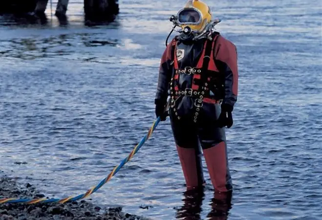 Dirty Harry is a safe and efficient surface supplied system which minimises the risk of contact between the diver and the surrounding water by providing both respiratory and skin protection.