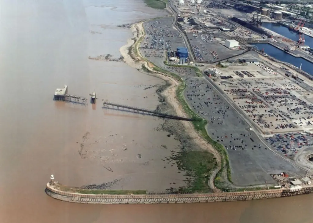 The proposed site of Bristol’s new deep sea container terminal, which will allow large vessels to dock at all tidal states.
