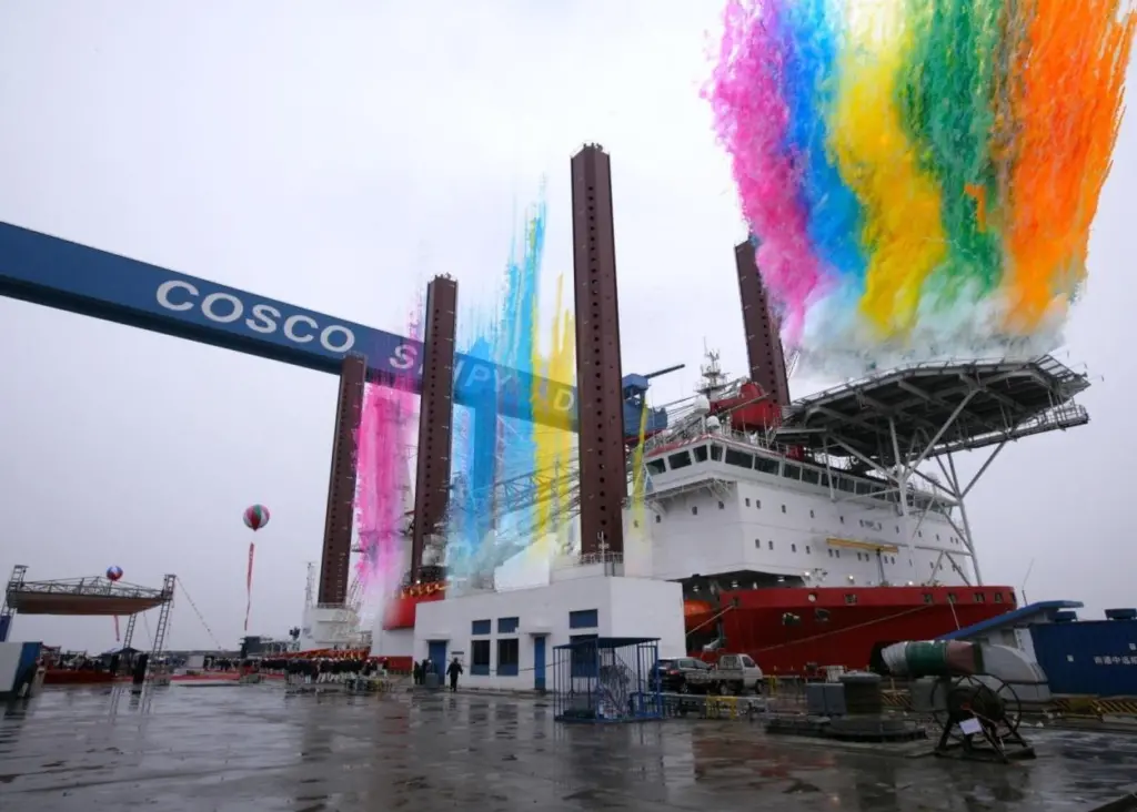 A spectacular display at the recent name giving ceremony for the ‘MPI Adventure’ in China.