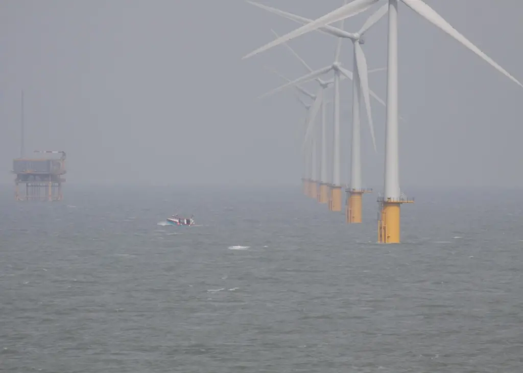There are now 1,341 MW of wind energy installed in UK waters. Photo by Peter Barker