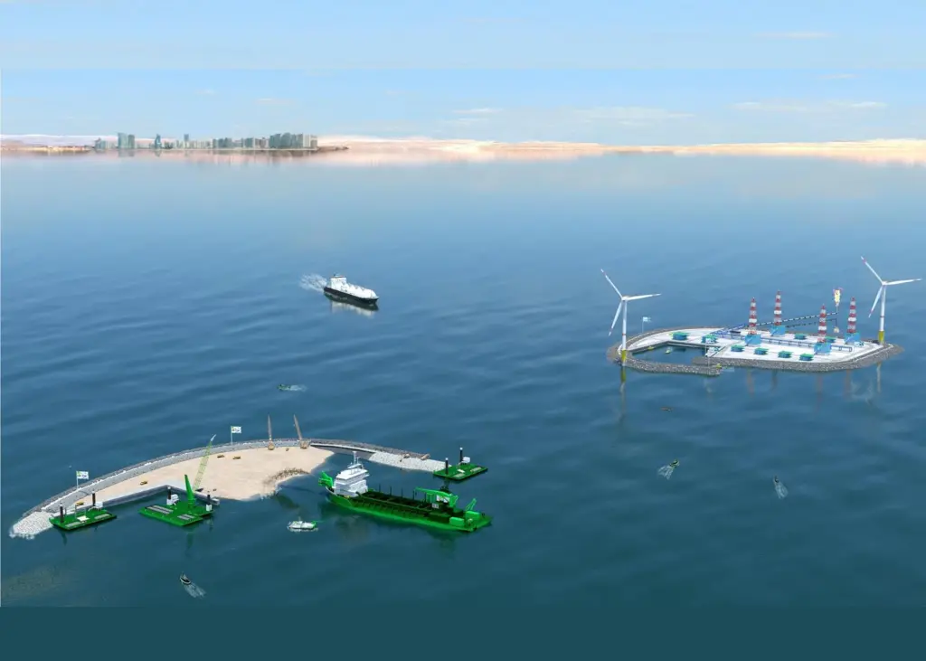 DEME and MEDCO are to build two artificial islands offshore Abu Dhabi.