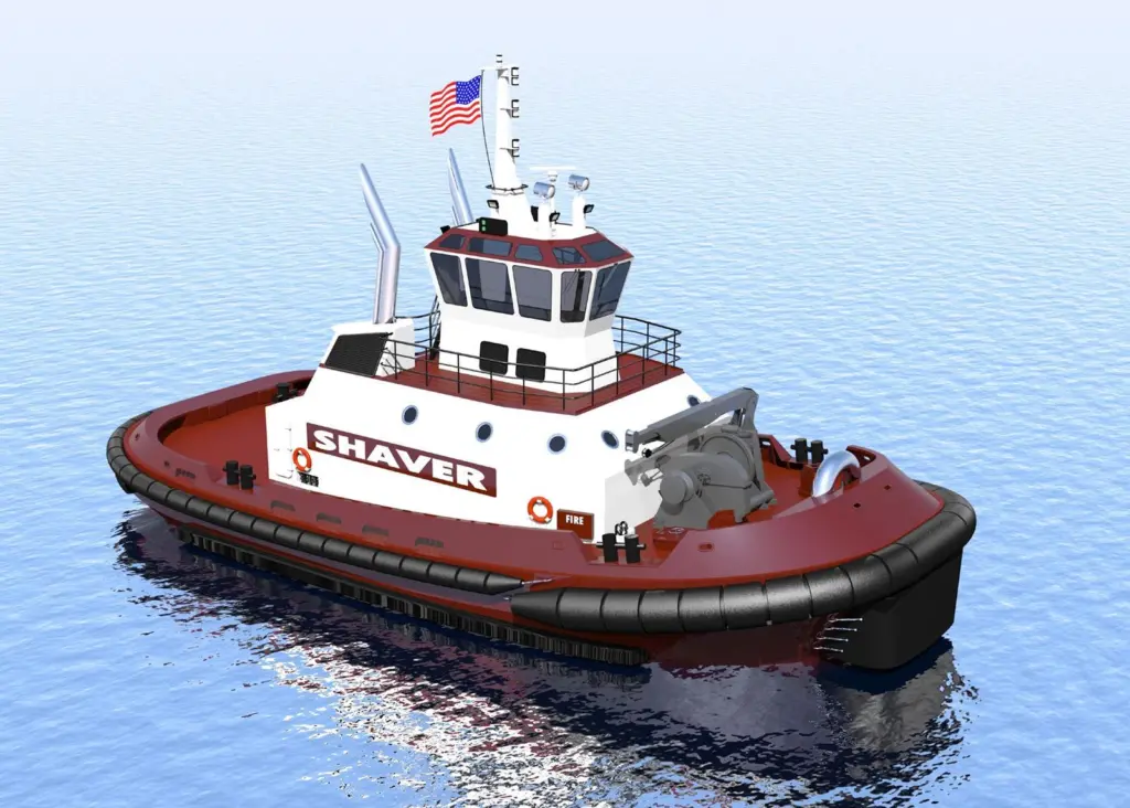 A new ‘Columbia’ class ASD tug is under construction for Shaver Transportation.