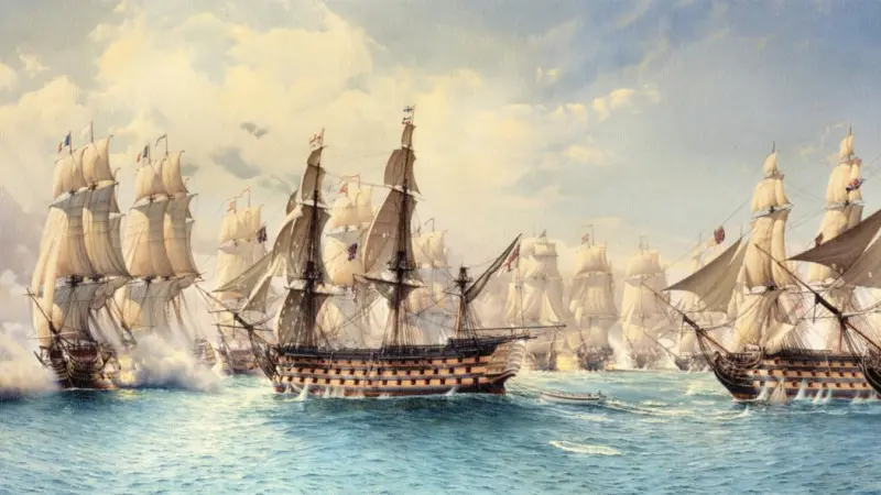 Profits from the sale of Bill Bishop’s ‘Approach to Trafalgar’ will go to Shipwrecked Mariners’ Society.