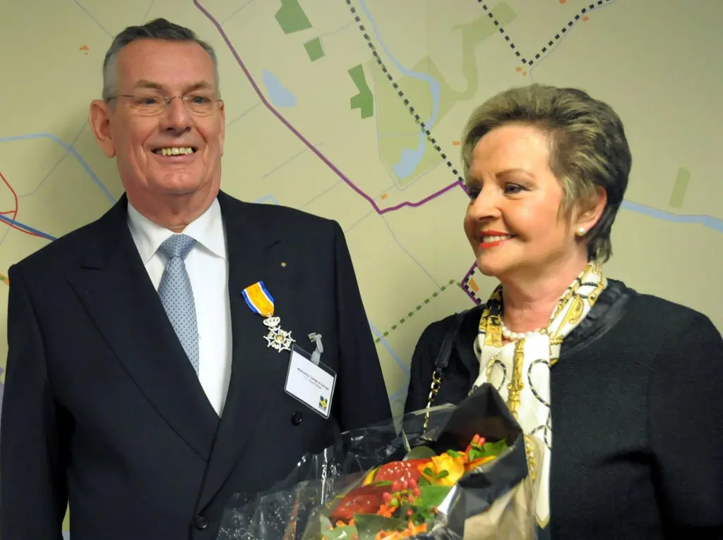 Kees Muller and his wife Heleen after the award ceremony. (photo courtesy Peter Nicolai)