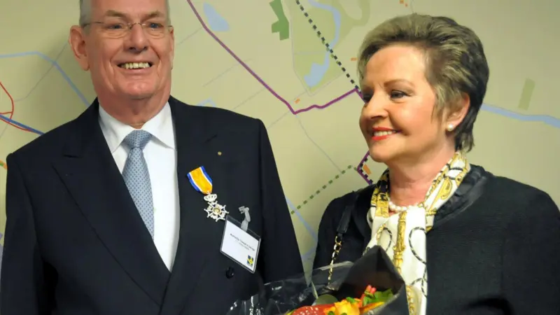 Kees Muller and his wife Heleen after the award ceremony. (photo courtesy Peter Nicolai)