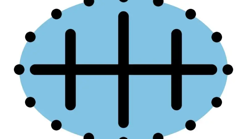 ECDIS standard symbol for a dangerous wreck, depth unknown.