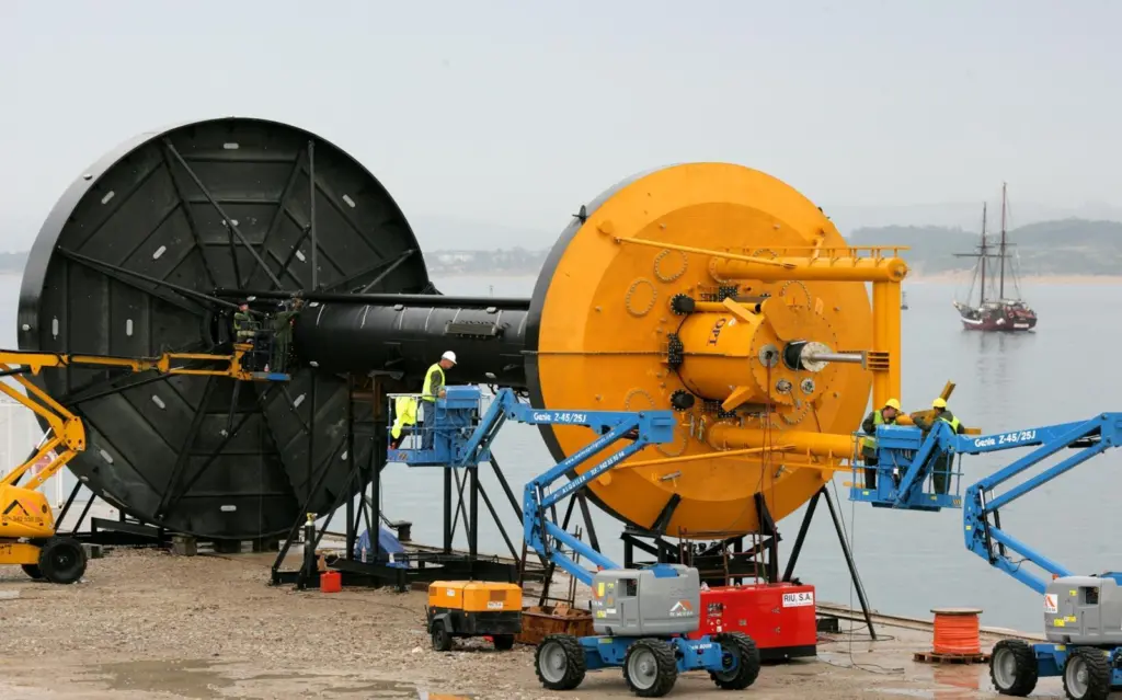 The 'Wave Buoy' from Ocean Power Technologies (OPT), which has signed for deployment at the Wave Hub off the coast of Cornwall.