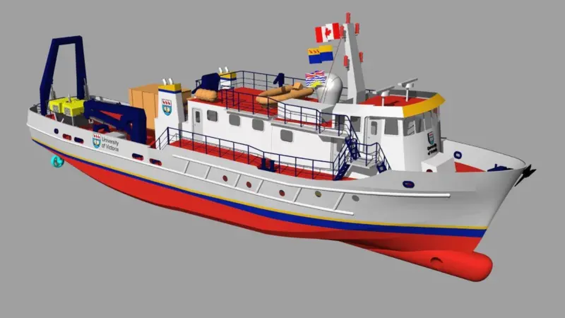 A new mid-ship section will extend the former CCG Tsekoa II to 33m.