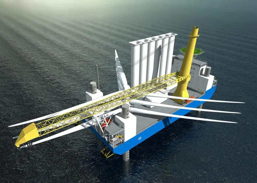 The newbuilding WTIV on order for RWE Innogy with Daewoo Shipbuilding in Korea, due for delivery in the third quarter of 2011.
