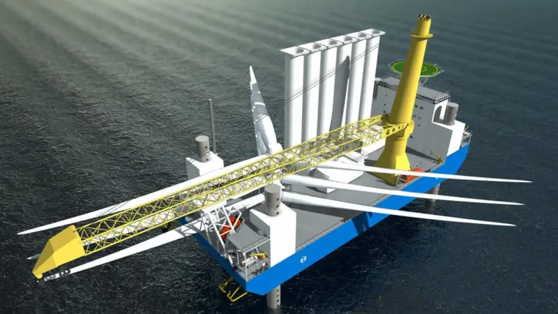 The newbuilding WTIV on order for RWE Innogy with Daewoo Shipbuilding in Korea, due for delivery in the third quarter of 2011.