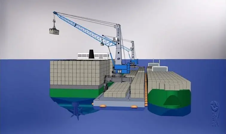 A Floating Container Storage & Transhipment Terminal (FCSTT).