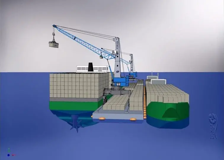A Floating Container Storage & Transhipment Terminal (FCSTT).