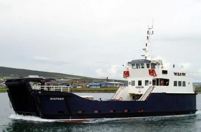 ‘MV Shapinsay’ is being lengthened and given new engines at Macduff Shipyards.
