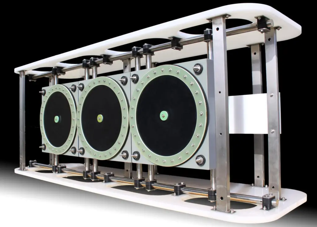 The S-Boom System harnesses the combined power of three AA202 Boomer Plates.