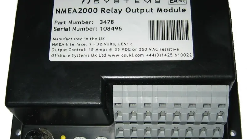 The 8 Way NMEA 2000 Relay Output Module.