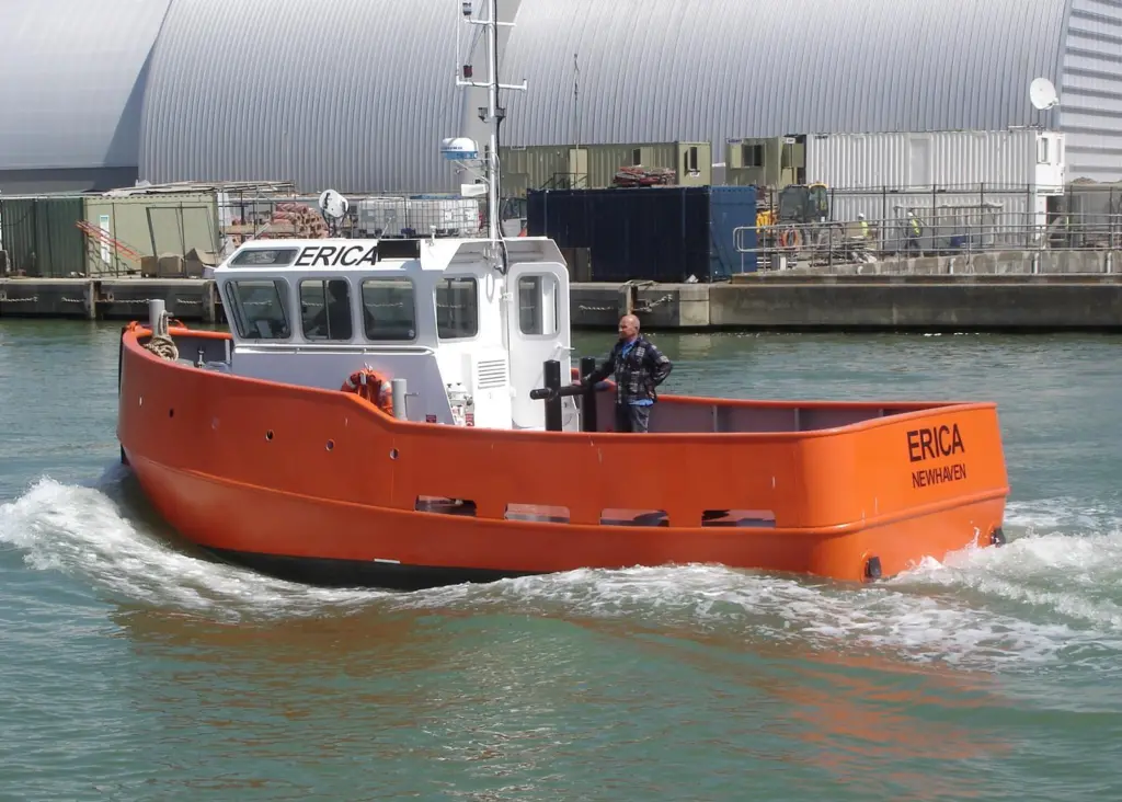 Erica’s aft deck has a working area of nearly 20 sq/m.
