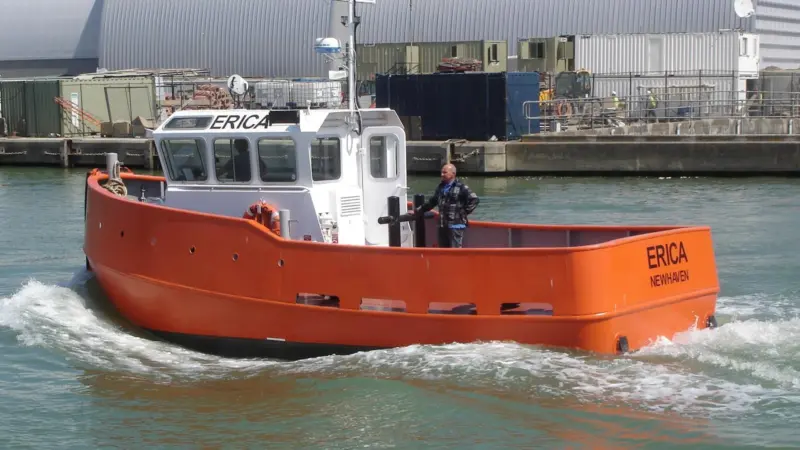 Erica’s aft deck has a working area of nearly 20 sq/m.