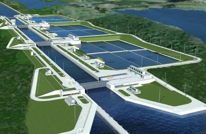 The lock design of the expanded Panama Canal is aimed at conserving resources.