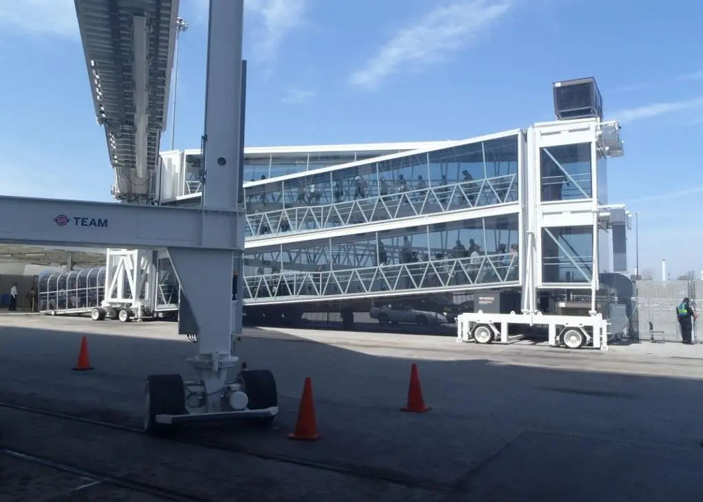 The KRONUS with Mobile Walkway Module was uniquely designed for the Port of Baltimore.