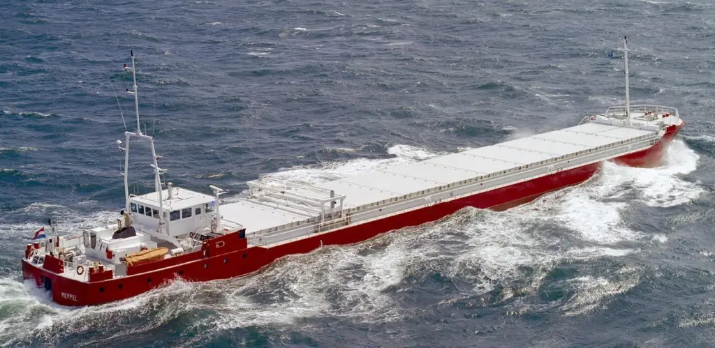 A current vessel of a similar series to Green Cape Trader, which will be delivered next winter.