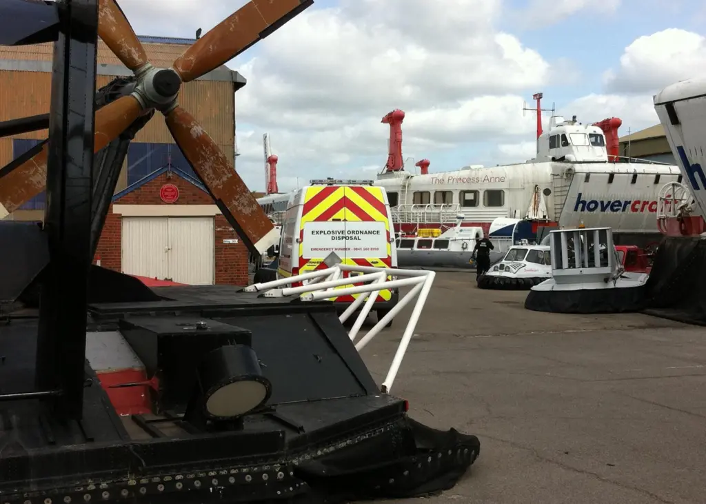 Time Expired Pyrotechnics found in vessels at The Hovercraft Museum were potentially hazardous for visitors.