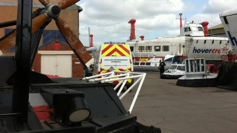 Time Expired Pyrotechnics found in vessels at The Hovercraft Museum were potentially hazardous for visitors.
