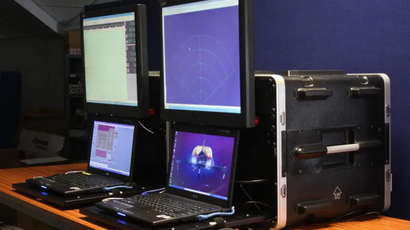 Innovatum’s portable iPSS pipeline inspection and survey system, which can be controlled from a single keyboard and mouse.