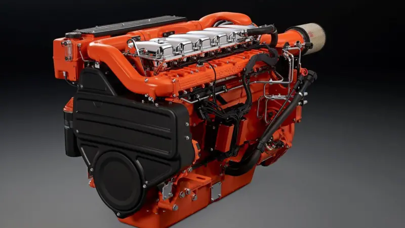 The new 13 litre marine engines range from 400 hp for continuous use up to 750 hp for patrol craft use.