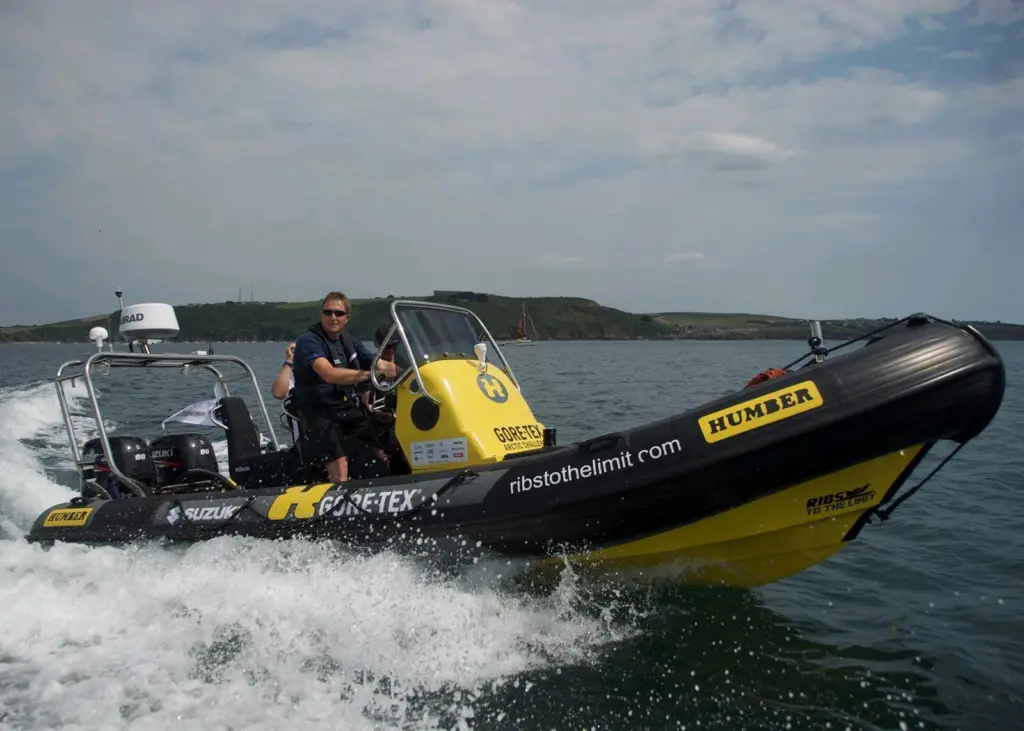 One of the 6.3m Humber RIBs that will be crossing the North Sea to the Arctic Circle.