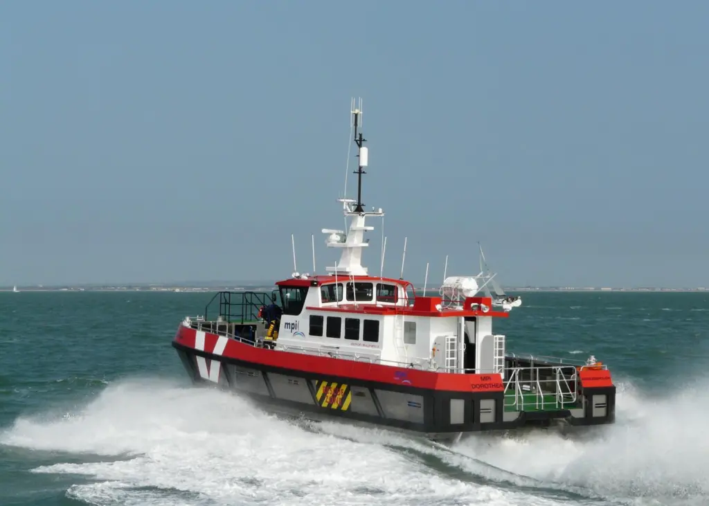 MPI Workboats Ltd confirmed its order for two more South Catamaran Wind Farm Service Vessels at Seawork 2011.