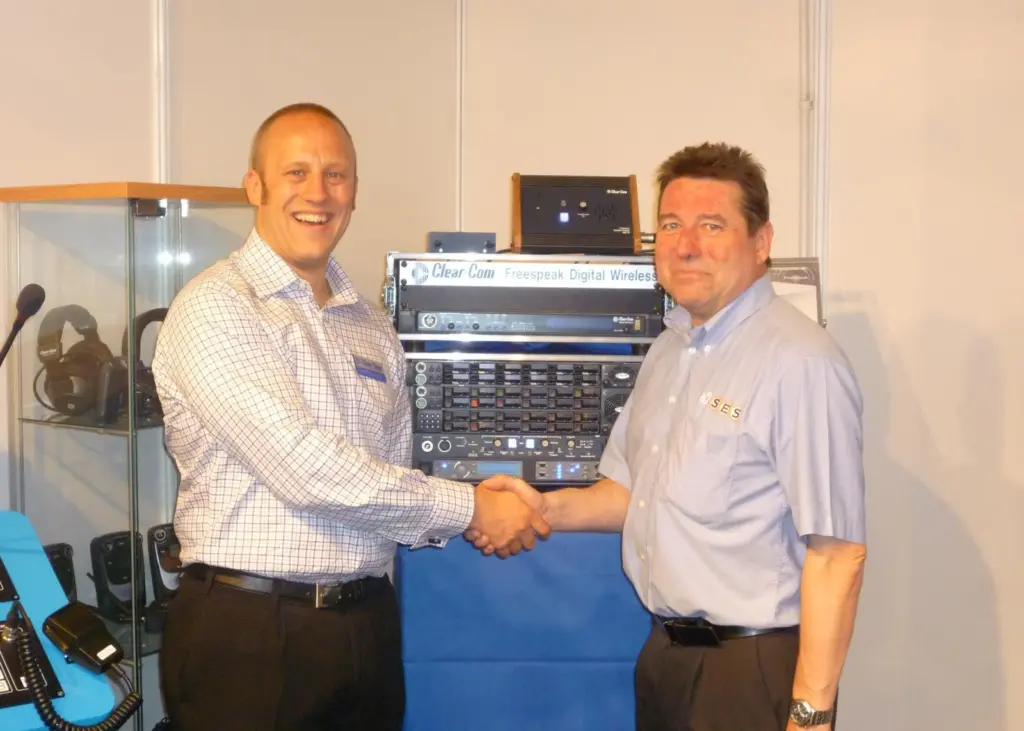 Dan Muchmore from Clear-Com and Simon Woods from SES shared in a very successful Seawork for both companies.