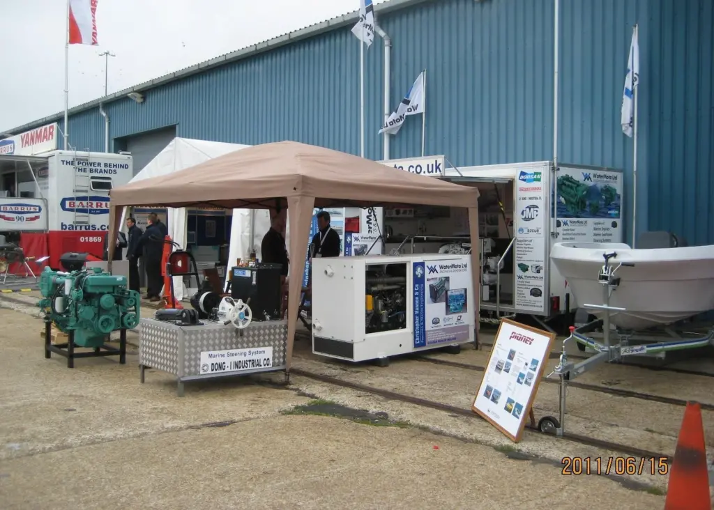 WaterMota added a quayside display at Seawork 2011, in additional to its usual inside location.