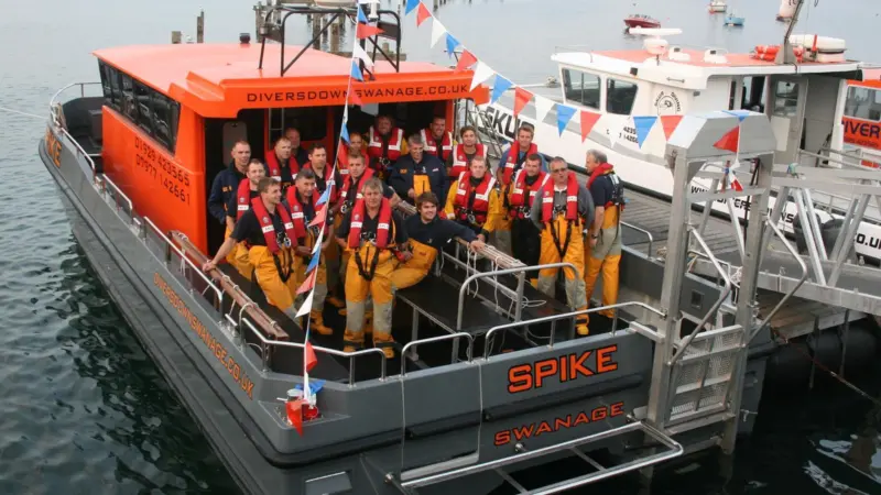 Spike, a12m South Boats catamaran is the newest addition to the Divers Down fleet.